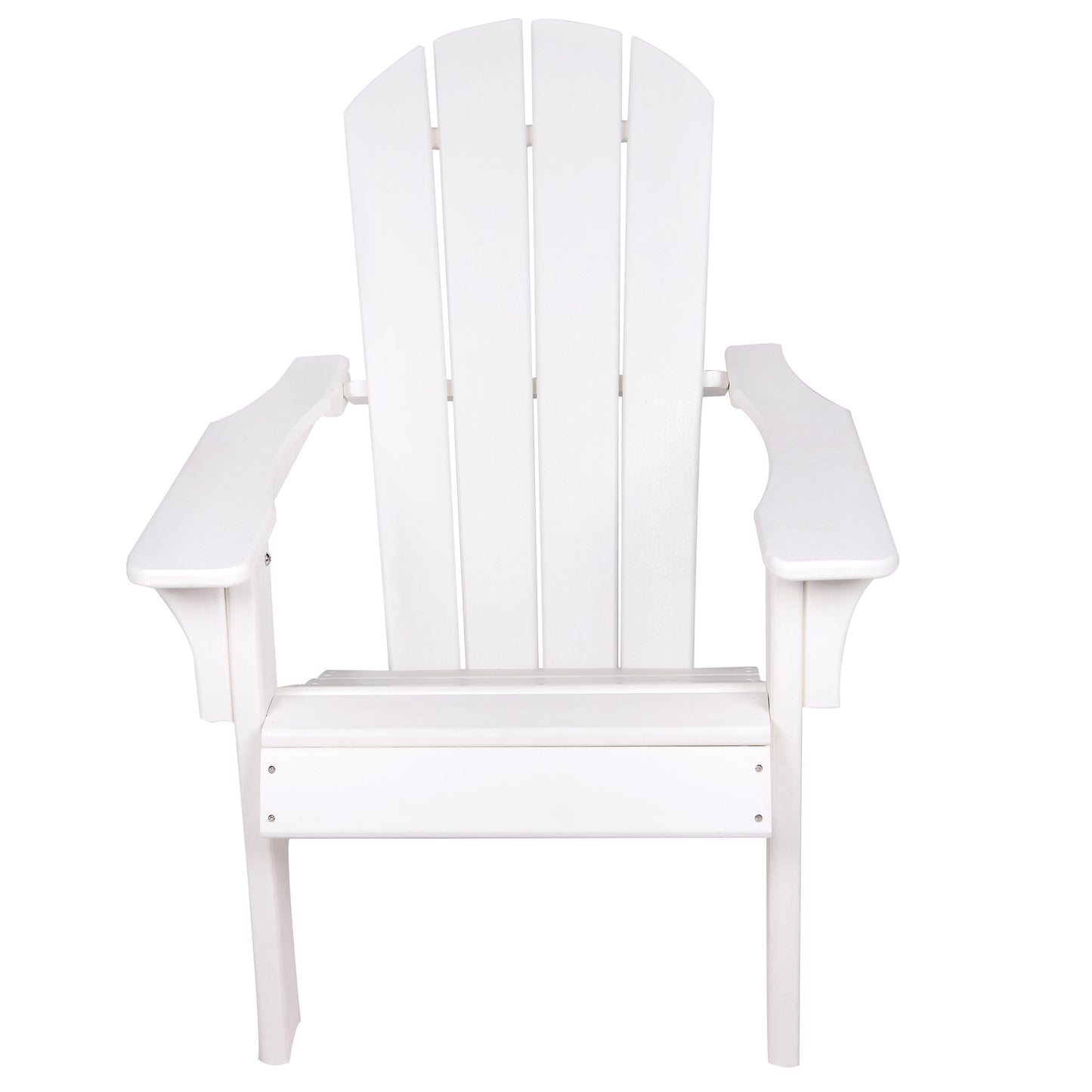 HDPE Adirondack Chair: Sunlight Resistant, Snowstorm Resistant, Outdoor Chair for Patios, Decks, Gardens, Fire Pits, Campfires - White, Ergonomic Comfort, Wide Use (220 characters)