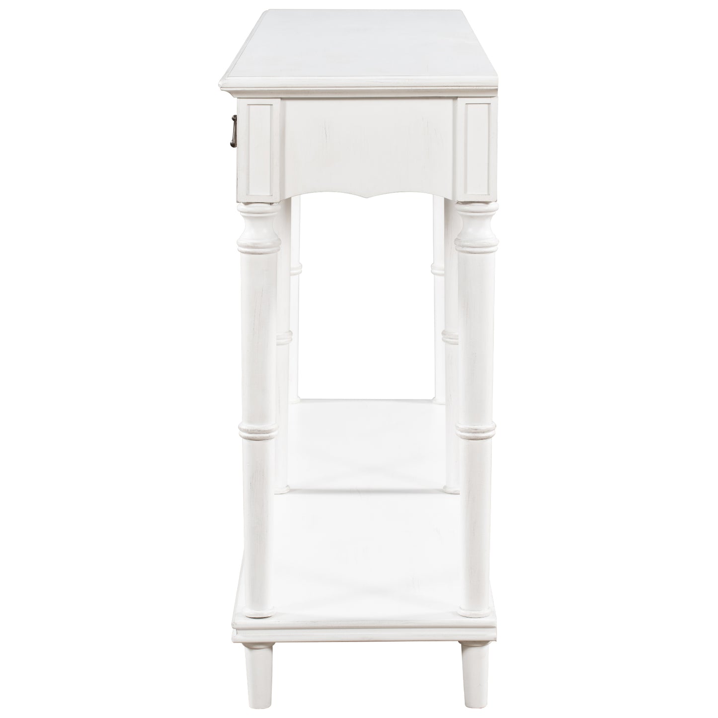 U-Style Console Table with 4 Front-Facing Storage Drawers and 1 Shelf – Ideal for Hallway, Living Room, or Bedroom – Classic Design with Ample Storage Space – Available in Various Colors and Sizes