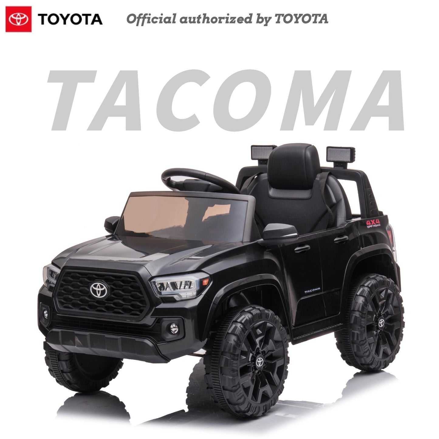 12V Battery Powered Electric Kids Ride-on Car, Official Licensed, Patented Product with Dealership Certificate Required, Toyota Tacoma Style, Multiple Colors and Sizes Available