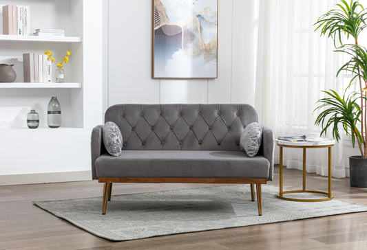 COOLMORE Velvet Sofa: Accent Loveseat with Metal Feet - Stylish, Comfortable, Various Sizes & Colors Available