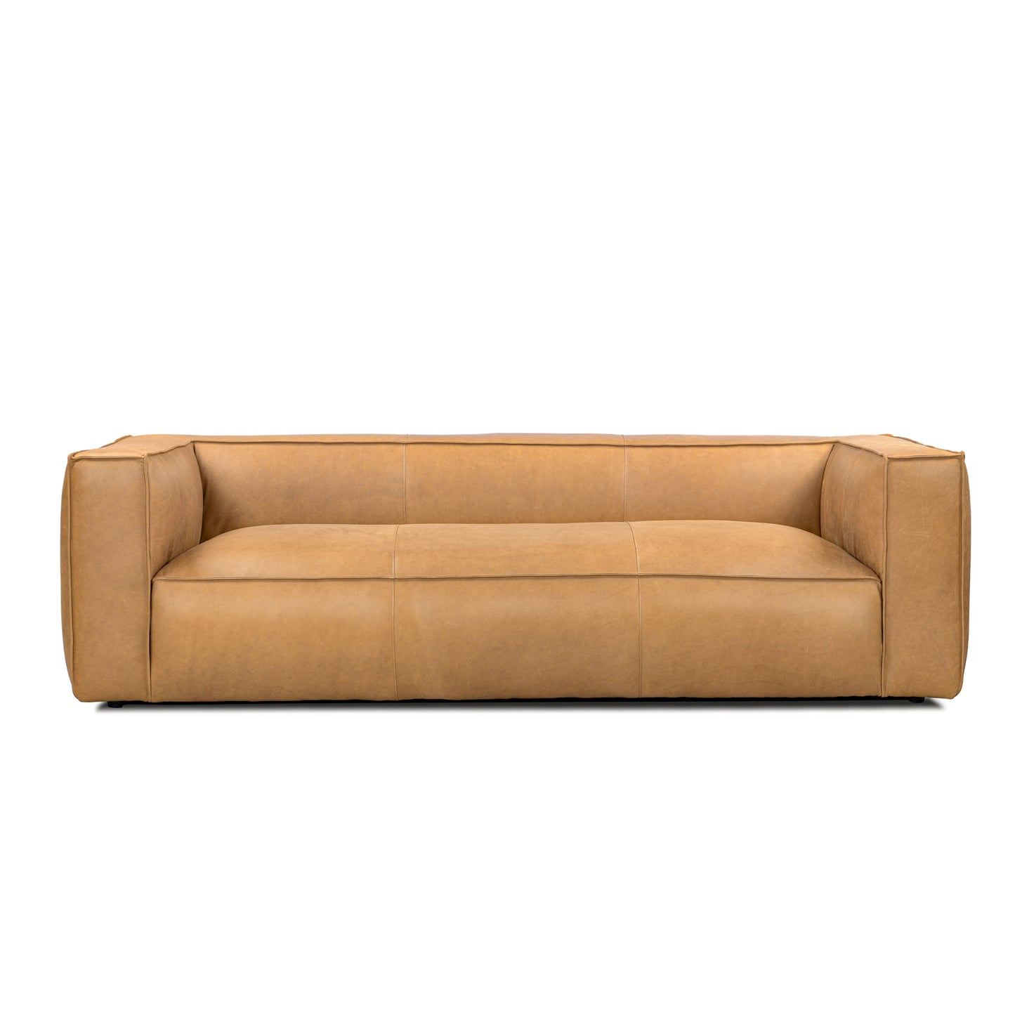 Vanessa Full Aniline Leather Stationary Sofa: Luxurious, Durable, and Stylish | Multiple Colors & Sizes Available