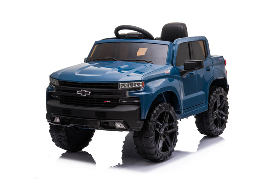 Official Licensed Chevrolet Ride-on Car, 12V Battery Powered Electric 4 Wheels Kids Toys with Parent Remote Control, Foot Pedal, Music, Aux, LED Headlights (Patented).