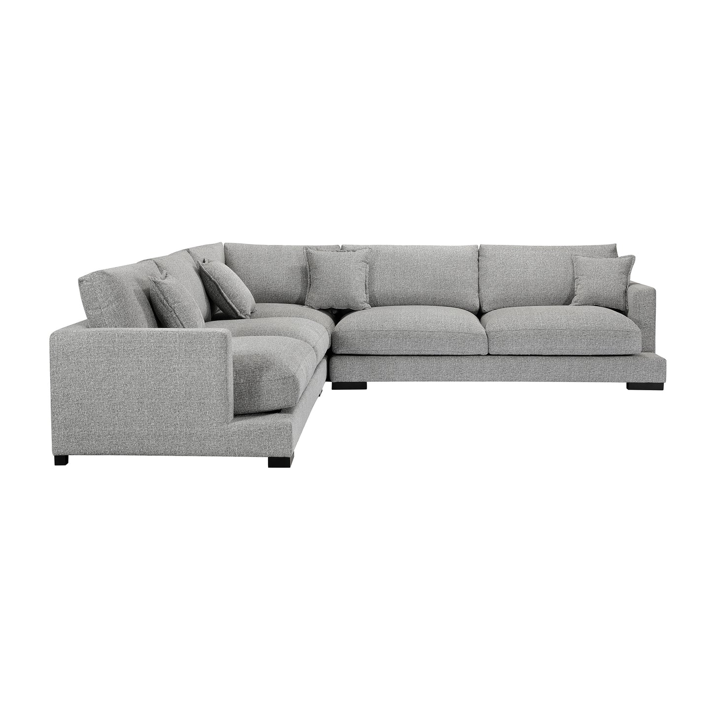 Soft and Comfortable L-Shaped Sectional Sofa with Versatile Design and Plush Cushions for Ultimate Relaxation - Available in Various Sizes and Colors