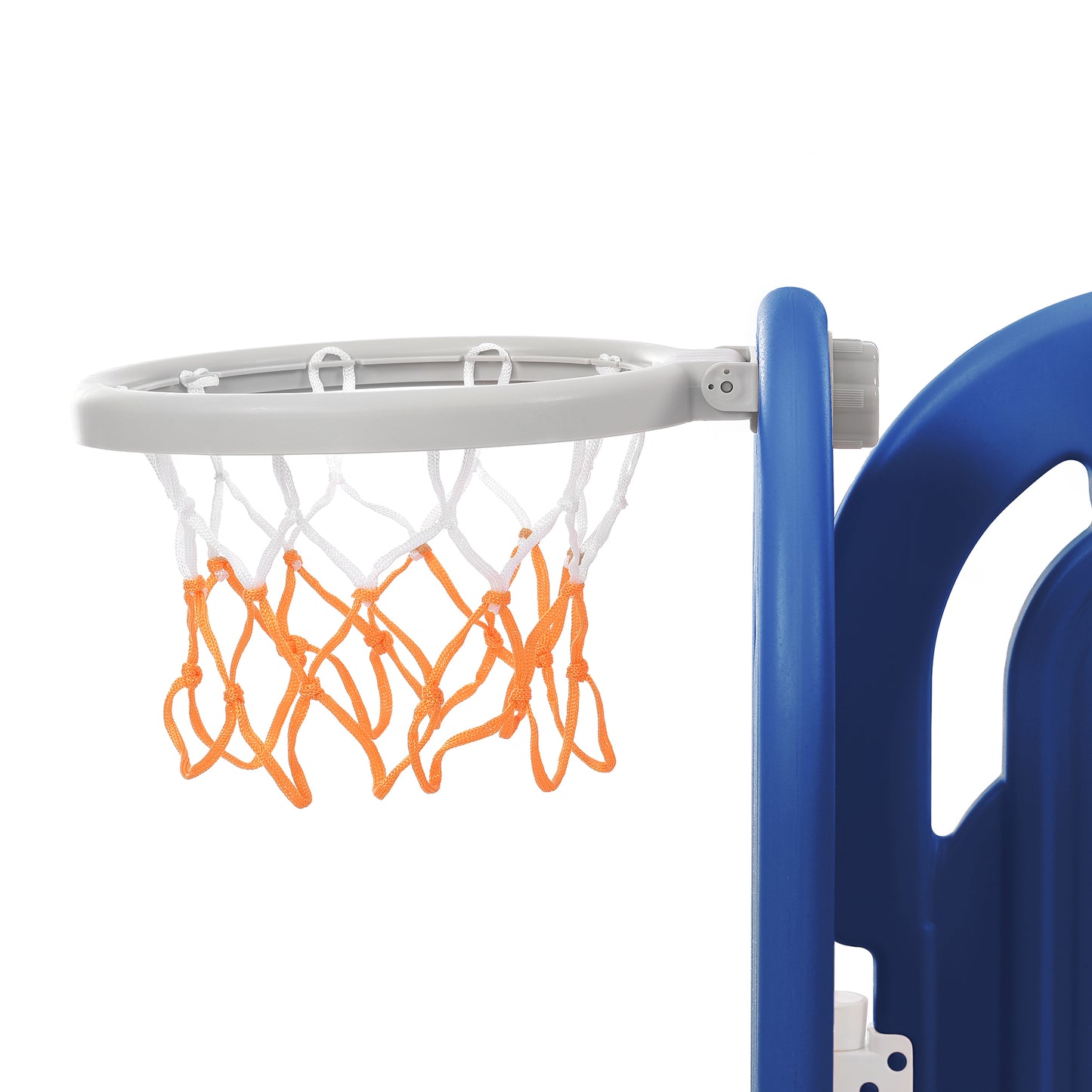 Toddler Climber and Slide Set 4 in 1: Kids Playground Climber Freestanding Slide Playset with Basketball Hoop - Indoor & Outdoor Play Combination for Babies - Colorful & Versatile